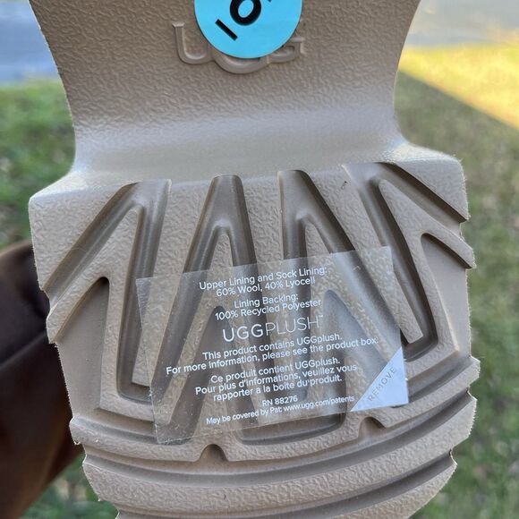 UGG Women’s Size 6 US Classic Ultra Mini New Heights Chestnut Boots NEW - Picture 10 of 10